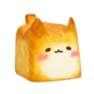 cat bread loaf