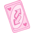 no u (pink uno reverse card)