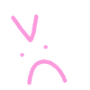 pink angry emoticon >:C