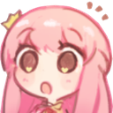 surprised pink-haired girl