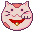 pink maneki neko (lucky cat) by elfwink