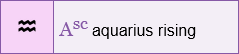 aquarius rising sign